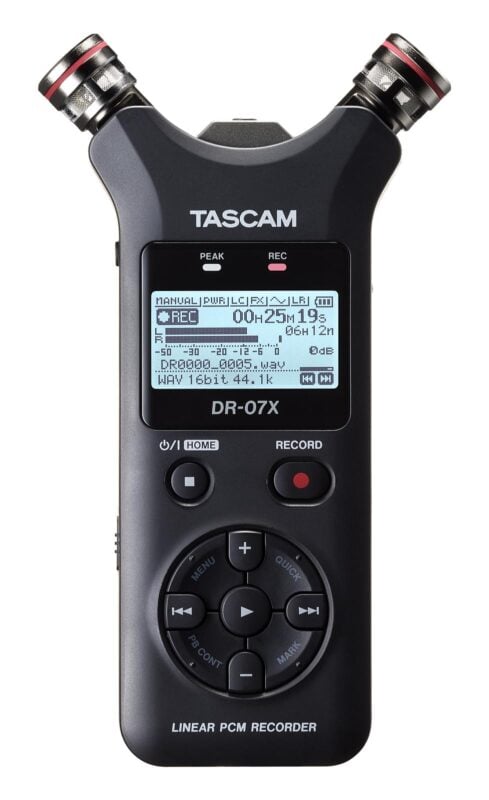 Tascam DR-07X | Stereo Handheld Audio Recorder And USB Audio Interface