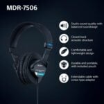 SONY MDR-7506 หูฟังมอนิเตอร์แบบ Closed-Back - Image 10