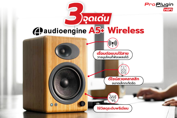 3 จุดเด่น Audioengine A5+ Wireless