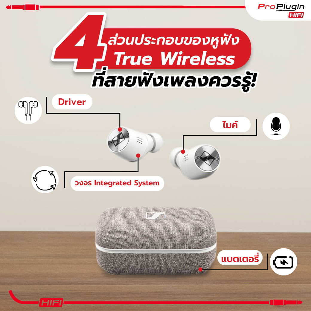 4 ส่วนประกอบของหูฟัง True Wireless ที่สายฟังเพลงควรรู้! - Proplugin  โปรปลั๊กอิน