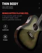 ชุดกีตาร์โปร่งไฟฟ้า DONNER EC1760 Acoustic Guitar Kit สำหรับมือใหม่ - Image 4