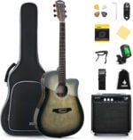 ชุดกีตาร์โปร่งไฟฟ้า DONNER EC1760 Acoustic Guitar Kit สำหรับมือใหม่