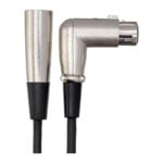 Hosa (XFF-115) Balanced Interconnect, Right-angle XLR3F to XLR3M, 15 ft - Image 2