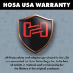 Hosa (CPR-203) Dual Cable 1/4 Inch TS to RCA 10ft - Image 7