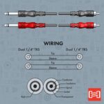 Hosa (CPR-203) Dual Cable 1/4 Inch TS to RCA 10ft - Image 8