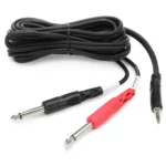 Hosa (CMP-159) Stereo Breakout, 3.5 mm TRS to Dual 1/4 in TS, 10 ft - Image 5