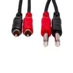 Hosa (CPR-203) Dual Cable 1/4 Inch TS to RCA 10ft - Image 6