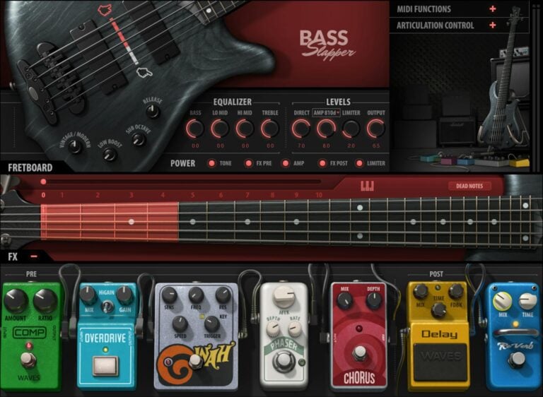 Waves Bass Slapper Virtual Instrument Plugin