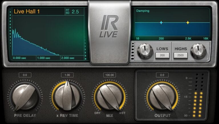 Waves IR-Live Convolution Reverb Plugin