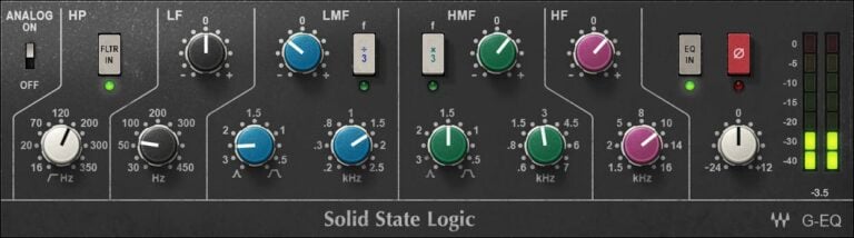 Waves SSL G-Equalizer EQ Plugin