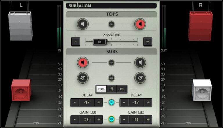 Waves Sub Align PA Subwoofer Time Alignment Plugin