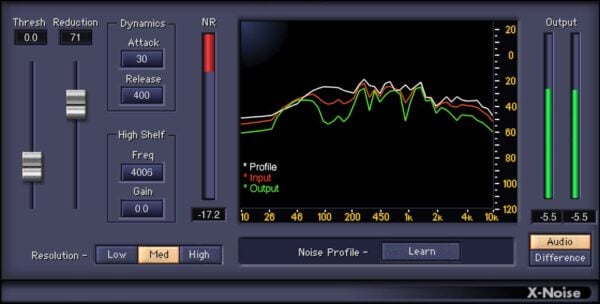 Waves X-Noise Noise Removal Plugin