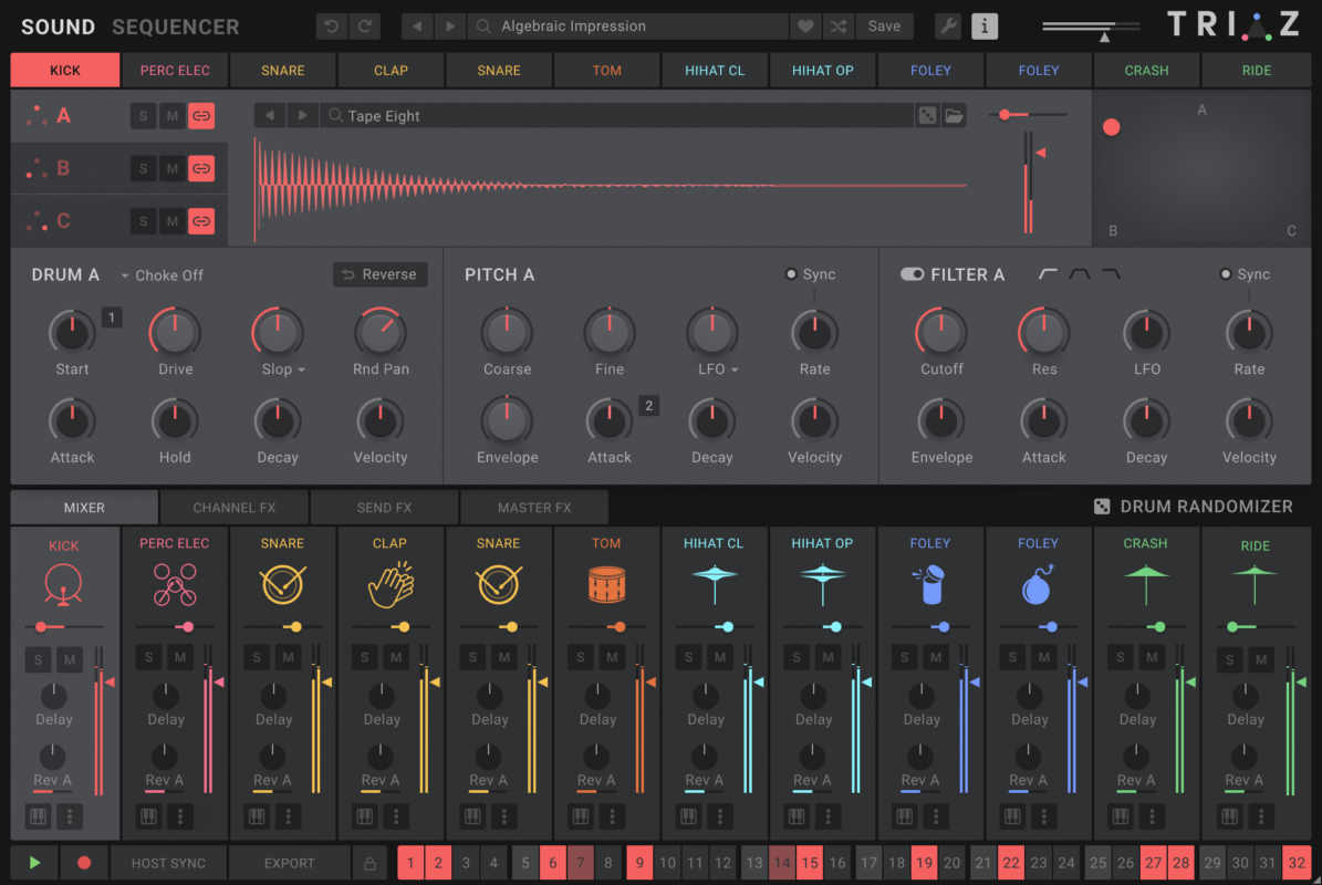 Wave Alchemy Triaz Drum Production Plugin
