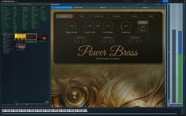 MeldaProduction PowerBrass Orchestral Brass Virtual Instrument