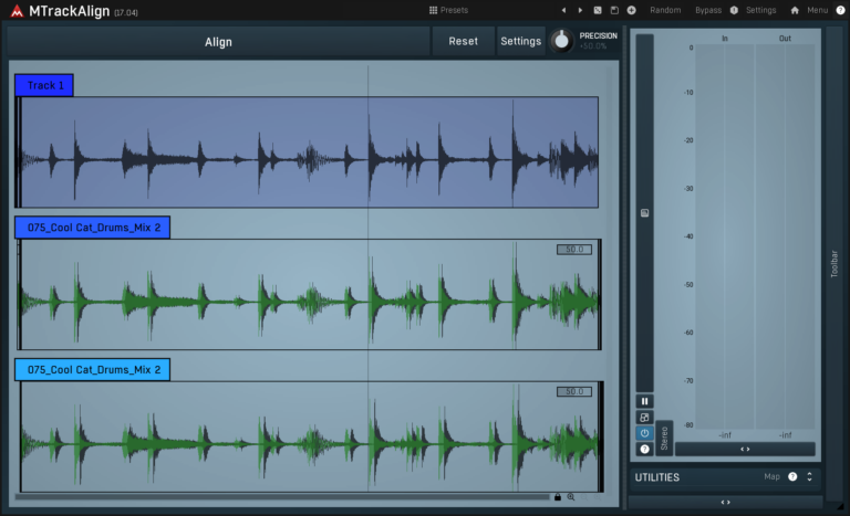 MeldaProduction MTrackAlign Automatic Audio Alignment Plugin