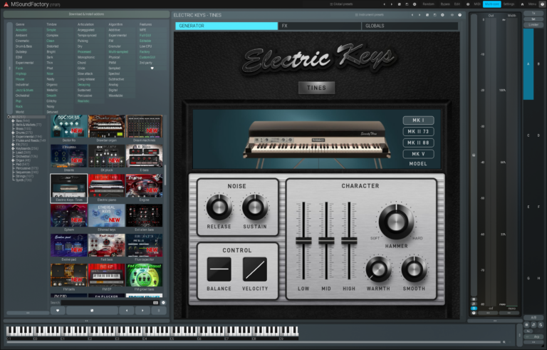 MeldaProduction Electric Keys - Tines Electric Piano Virtual Instrument