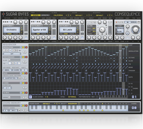 Sugar Bytes Consequence Chord Sequencing Synthesizer Software