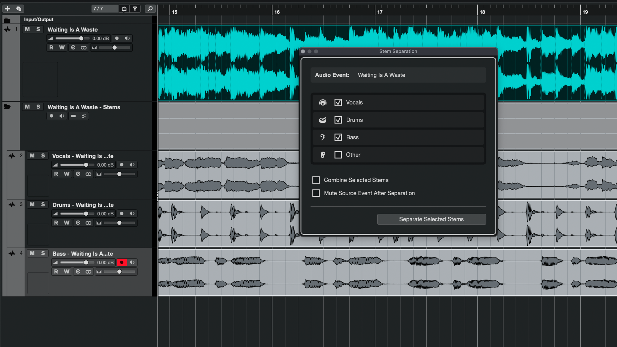 ฟีเจอร์ใหม่ Cubase 15 Stem Separation แยกเสียงเพลง
