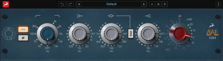 Antelope Audio BAE-1084 3-Band EQ / HPF / LPF Plugin