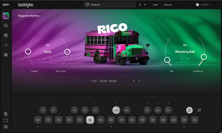 UJAM Beatmaker Rico Reggaeton/Dancehall Virtual Drum Machine
