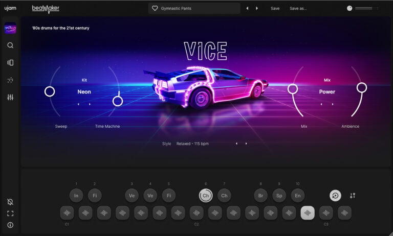 UJAM Beatmaker Vice Synthwave Virtual Drum Machine