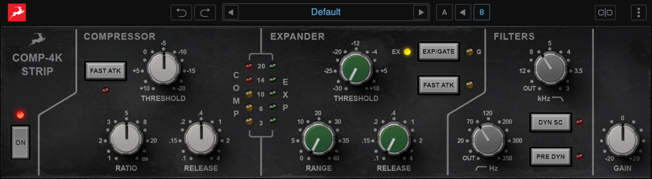 Antelope Audio COMP-4K-STRIP VCA Compressor / Expander / HPF & LPF Plugin