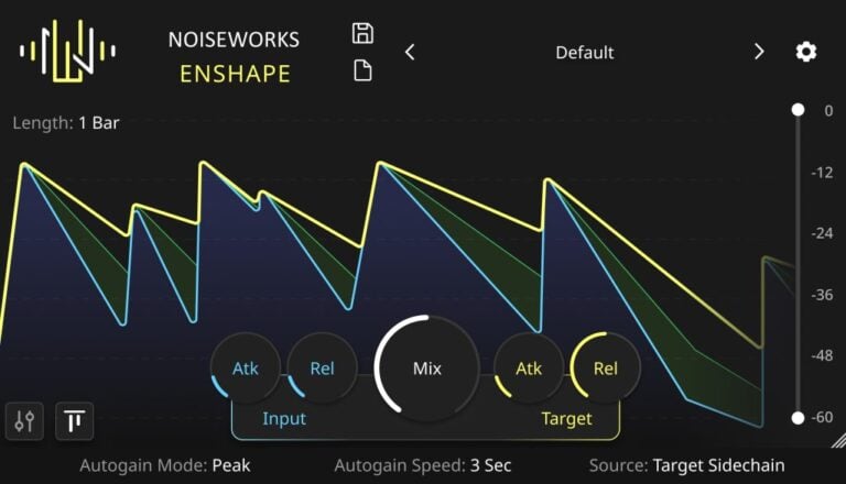 Noiseworks Enshape Vocal Dynamic Shaper Plugin