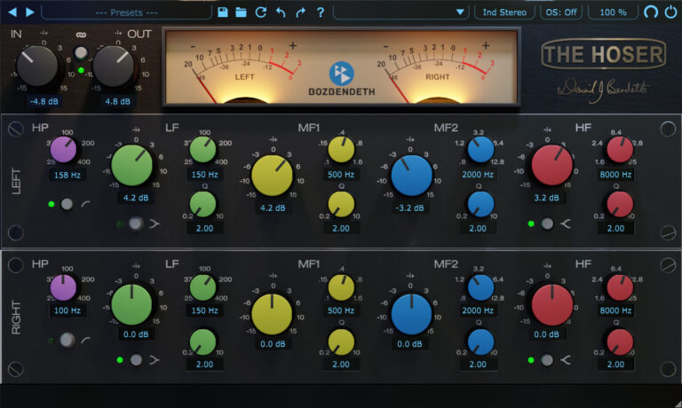 Boz Digital Labs David Bendeth's The Hoser XT 2 Equalizer Plugin