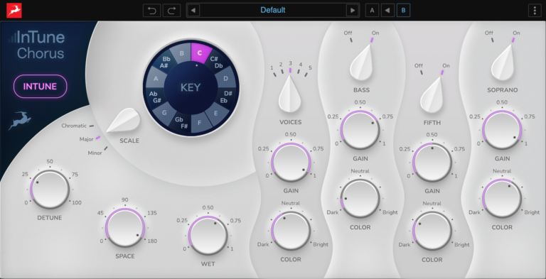 Antelope Audio InTune Chorus Pitch Correction / Vocal Multiplier Plugin