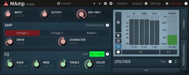 MeldaProduction MAmp Vintage Amplifier Simulation Plugin