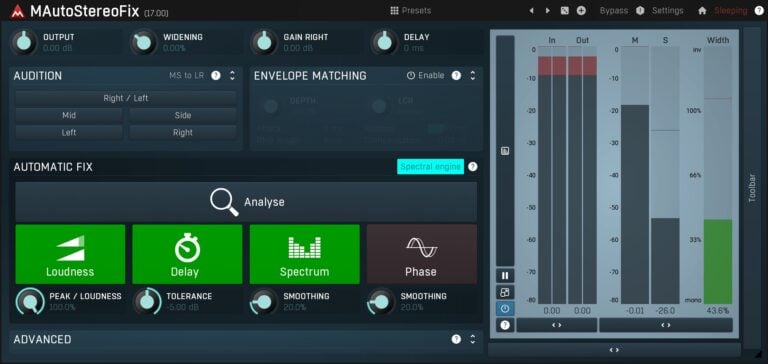 MeldaProduction MAutoStereoFix Stereo Repair Plugin