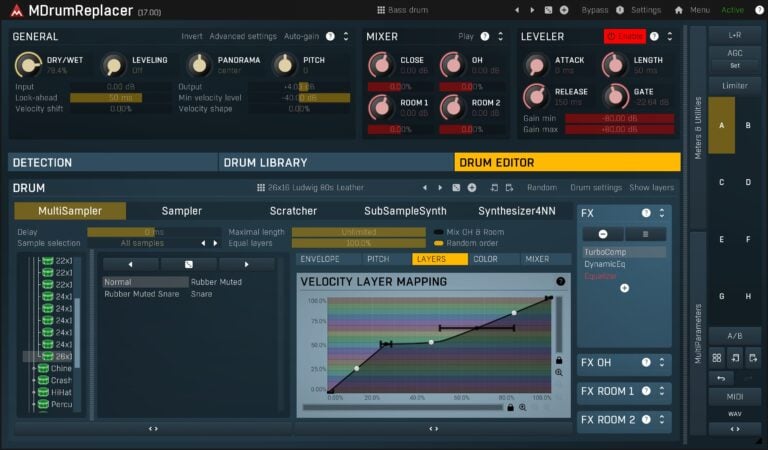 MeldaProduction MDrumReplacer Drum Replacement Plugin
