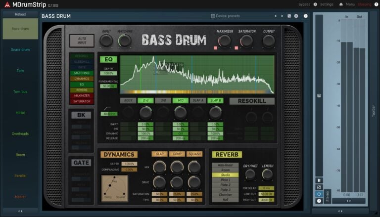 MeldaProduction MDrumStrip Drum Processing Plugin