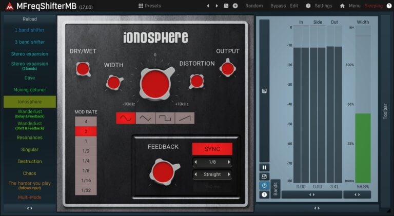 MeldaProduction MFreqShifterMB Multiband Frequency Shifter Plugin