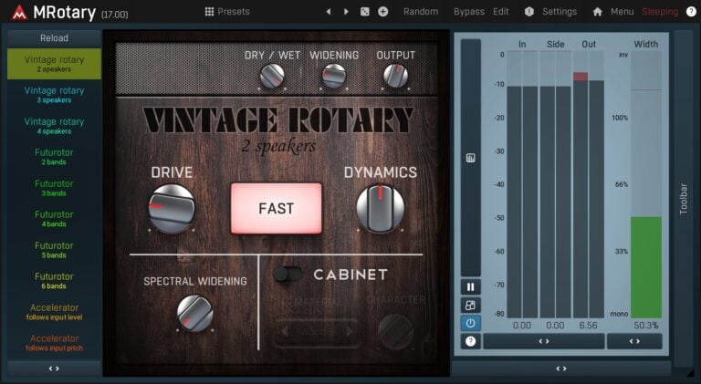 MeldaProduction MRotary Rotary Speaker Plugin