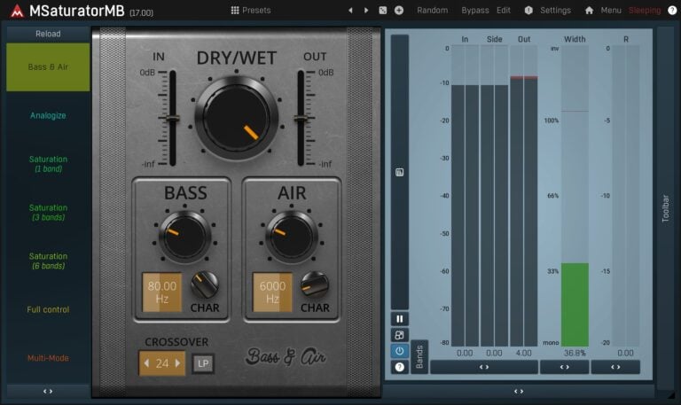 MeldaProduction MSaturatorMB Saturation Plugin