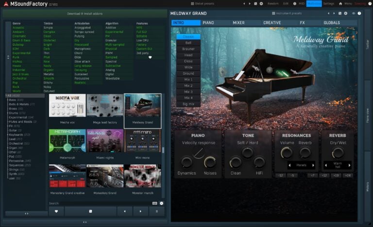 MeldaProduction MSoundFactoryLE Virtual Instrument and Effects Plugin - LE Library