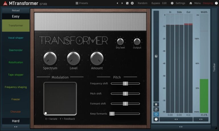 MeldaProduction MTransformer Pitch Shifter Plugin