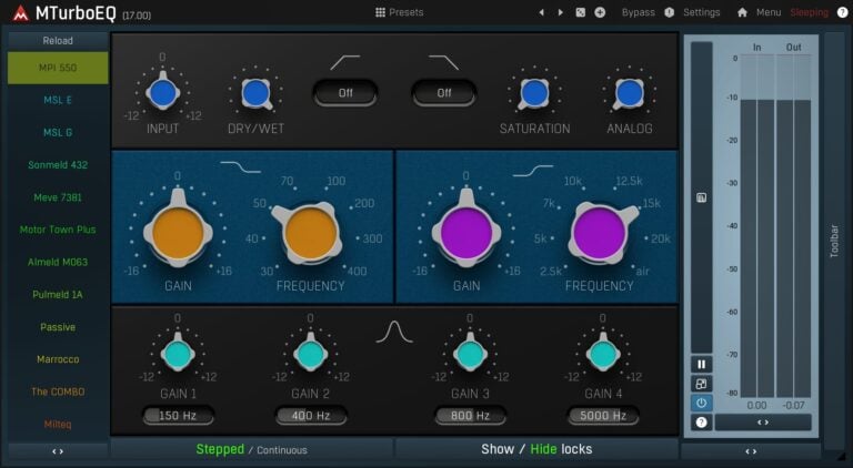 MeldaProduction MTurboEQ Equalizer Plugin