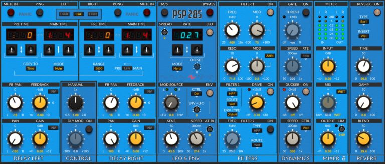 PSP Audioware 285 Semi-modular Delay Plugin