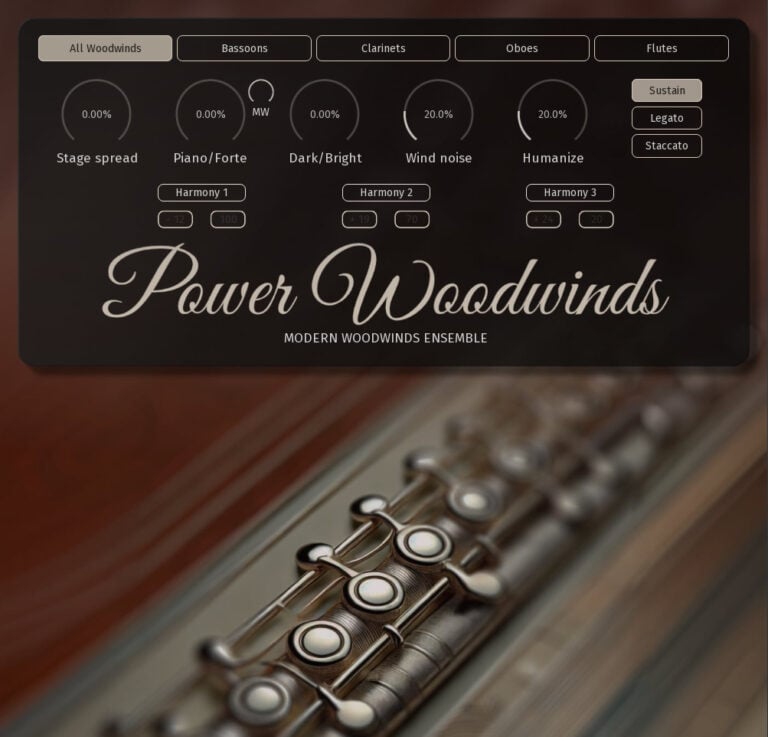 MeldaProduction PowerWoodwinds Orchestral Woodwinds Virtual Instrument