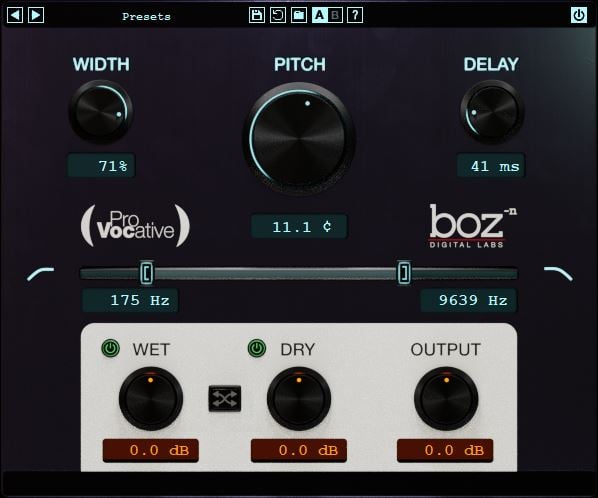 Boz Digital Labs ProVocative Micro Pitch-shifting Plugin