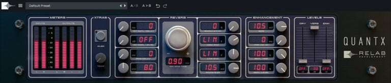 Relab Development QuantX Natural Resonance Reverb Plugin