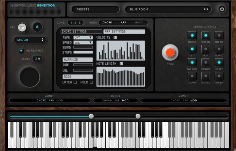 Nightfox Audio Rendition Virtual MIDI Performance Programmer