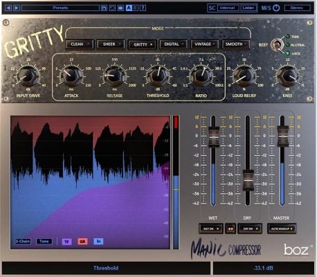 Boz Digital Labs Manic Compressor Plugin