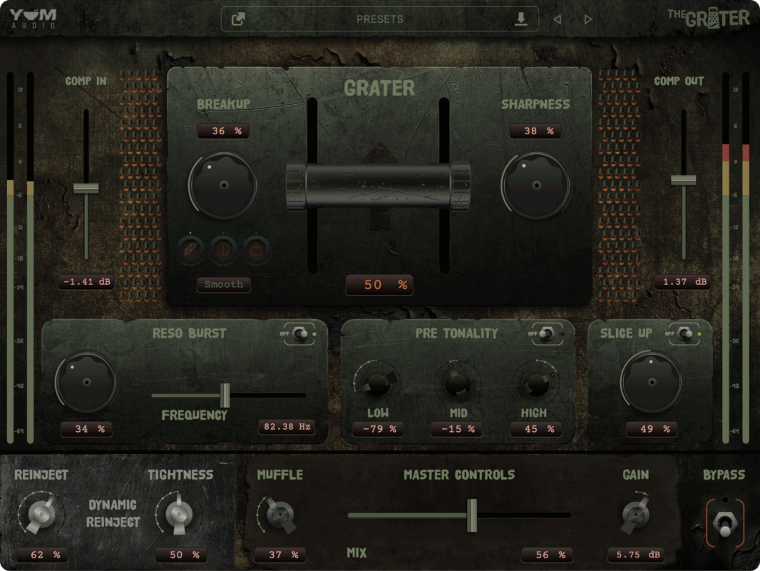 Yum Audio The Grater Extreme Doom Compressor Plugin