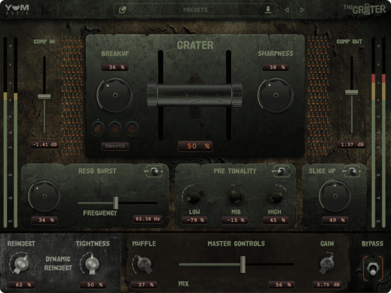 Yum Audio The Grater Extreme Doom Compressor Plugin