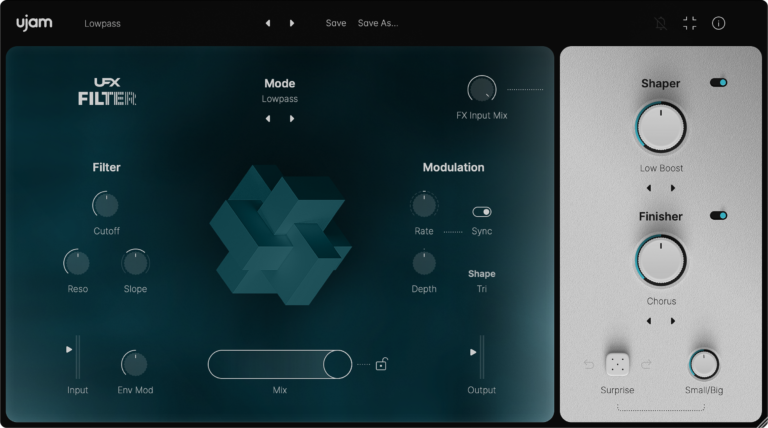 UJAM UFX Filter Triple Synthesizer Filter Plugin