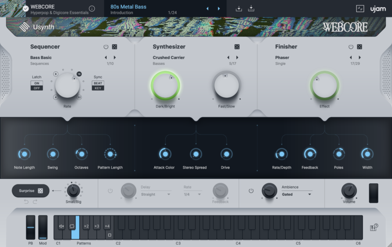 UJAM Usynth Webcore Virtual Instrument Plugin