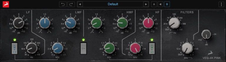 Antelope Audio VEQ-4K PINK 4-Band EQ / HPF / LPF Plugin